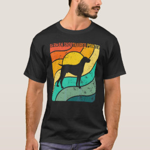 Camiseta Puntero Alemán de Pelo Corto Atardecer Vintage Mam