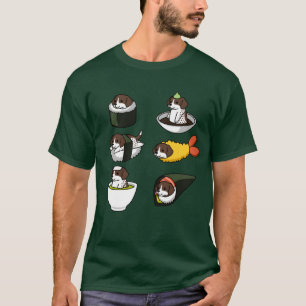 Camiseta Puntero alemán de pelo corto comida japonesa famil