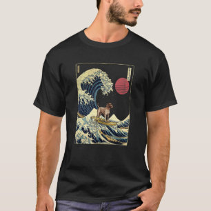 Camiseta Puntero alemán de pelo corto Ola japonesa de Kanag