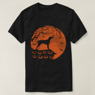 Camiseta Puntero De Corto En Alemán Y Perro De Halloween En