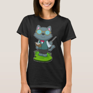 Camiseta Puntero de profesor de gato