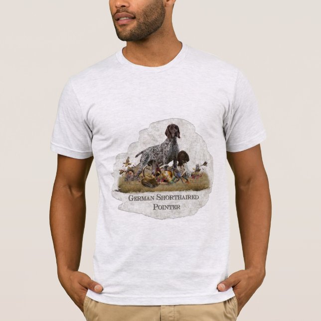 Camiseta Puntero de Shorthtransmitió alemán (Anverso)