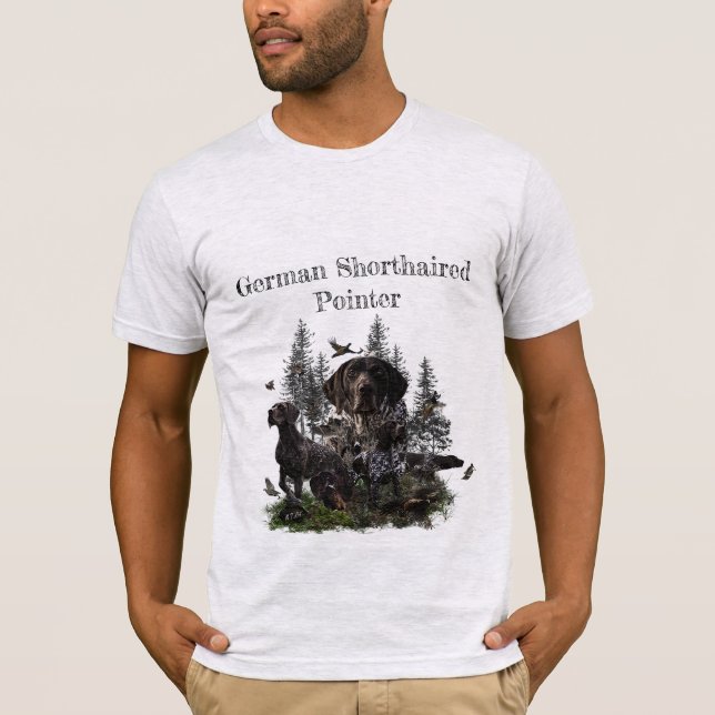 Camiseta Puntero de Shorthtransmitió alemán (Anverso)
