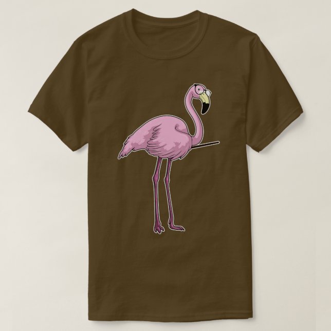 Camiseta Puntero del profesor Flamingo (Diseño del anverso)