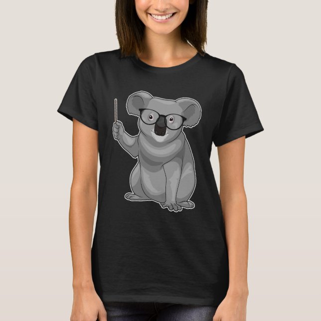 Camiseta Puntero del profesor Koala (Anverso)