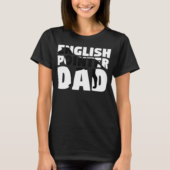 Camiseta Puntero inglés de papá padre de perro (Anverso)