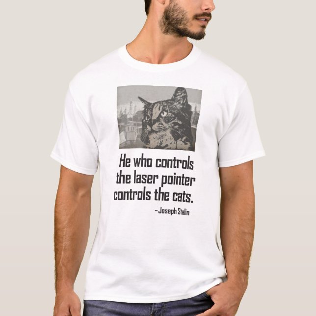 Camiseta Puntero láser Cat Stalin Tee Shirt (Anverso)