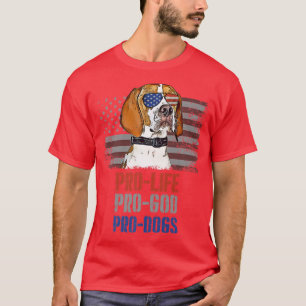 Camiseta Puntero Pro Life Pro God Pro Dogs Premium
