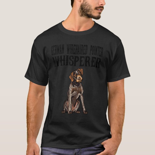 Camiseta Puntero Wisperer Dog con cable alemán (Anverso)
