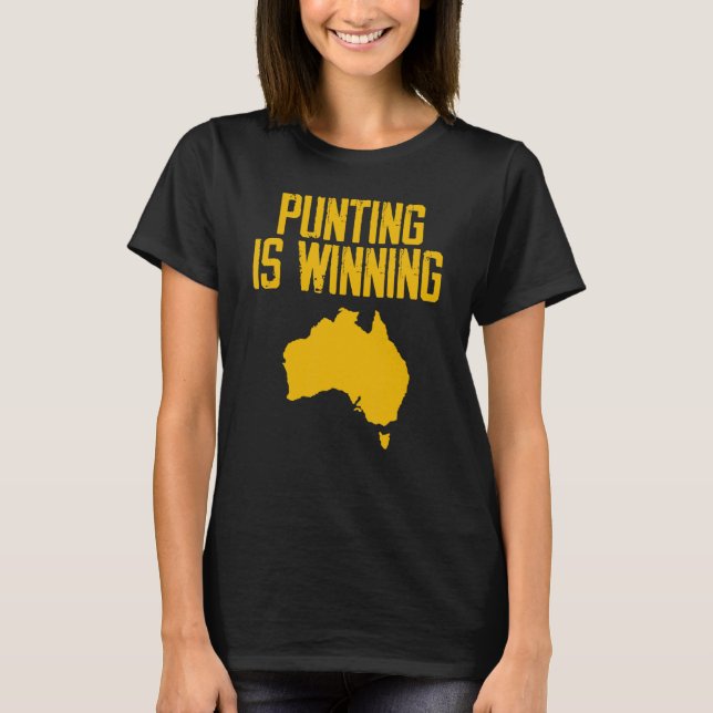 Camiseta Punting está ganando el mapa de Australia (Anverso)