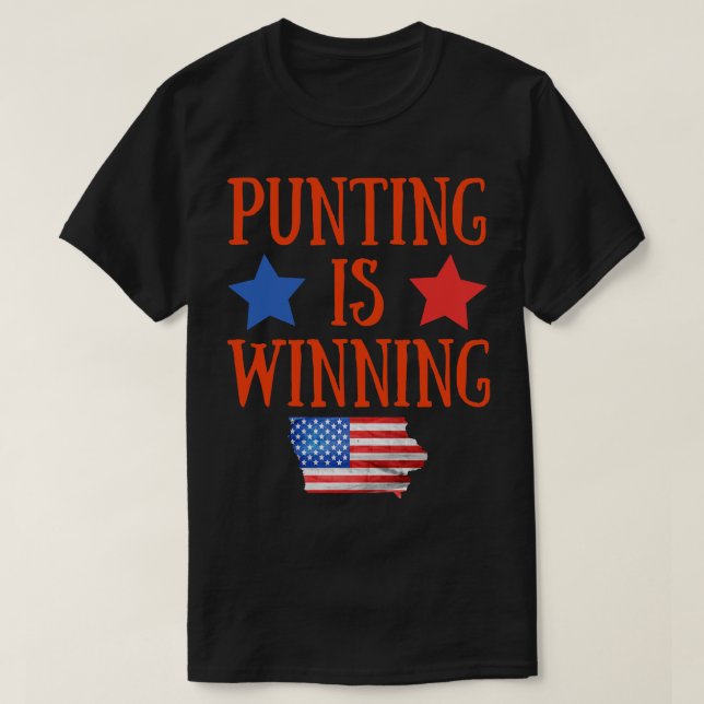 Camiseta Punting está ganando iowa 2 (Diseño del anverso)