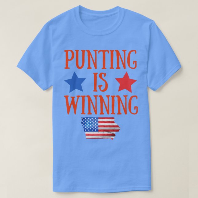 Camiseta Punting está ganando iowa 2 (Diseño del anverso)