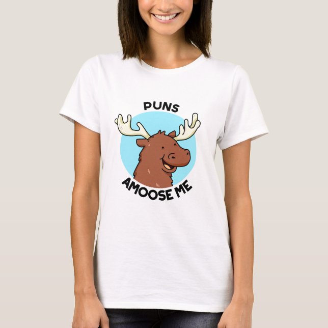Camiseta Puntis Amoose Me Funny Moose Pun (Anverso)