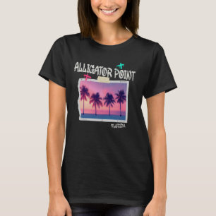 Camiseta Punto de Cocodrilo Florida Surfista Retro Playa Vi