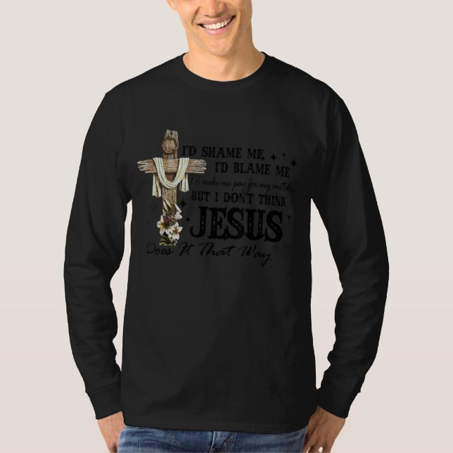 Camiseta Punto de la biblia cristiana Inspiradora cruzada r (Anverso)