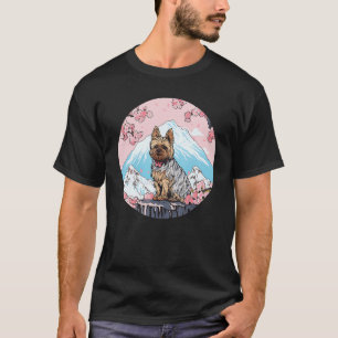 Camiseta Punto de referencia del perro divertido del monte 