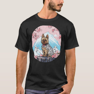 Camiseta Punto de referencia del perro divertido del monte 