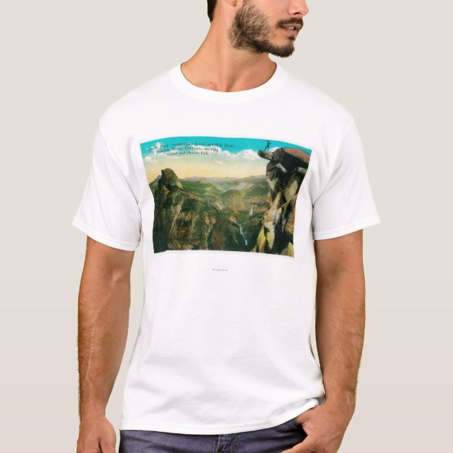 Camiseta Punto del glaciar, media bóveda, y valle de (Anverso)
