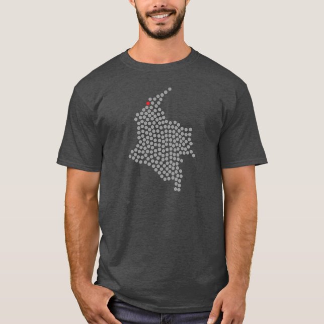 Camiseta Punto del rojo de Barranquilla Colombia (Anverso)