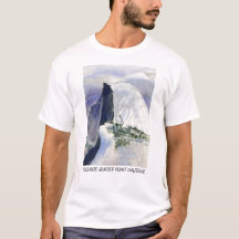 Punto Halfdome del glaciar de Yosemite