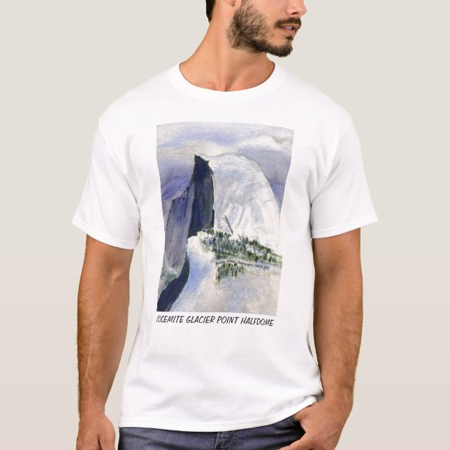 Camiseta Punto Halfdome del glaciar de Yosemite (Anverso)