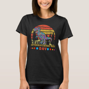 Camiseta Punto internacional del patrón de rapero vintage S
