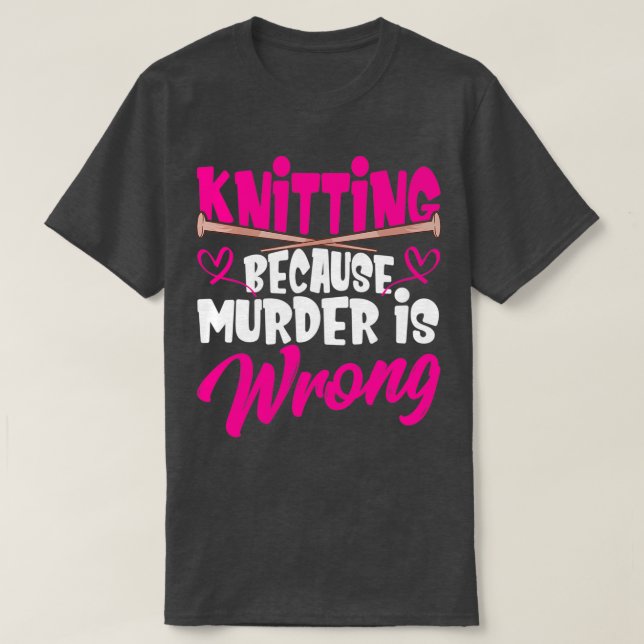 Camiseta Punto porque el asesinato está mal. Hilo de ajuste (Diseño del anverso)