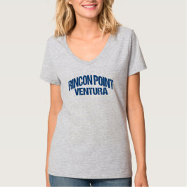 Camiseta Punto Rincon Ventura California Ola de Surf Retro