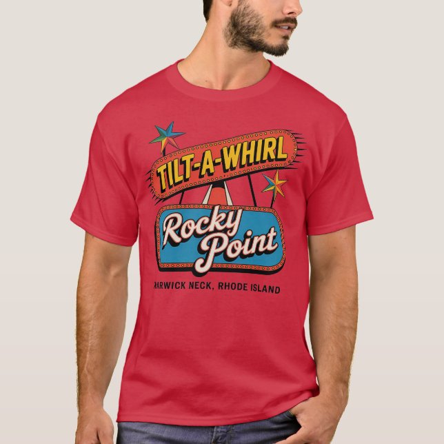 Camiseta Punto Rocoso Incline-A-Whirl- Cuello Warwick, RI (Anverso)