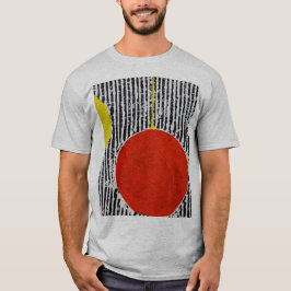 Camiseta Punto rojo grande de Sun con las rayas negras