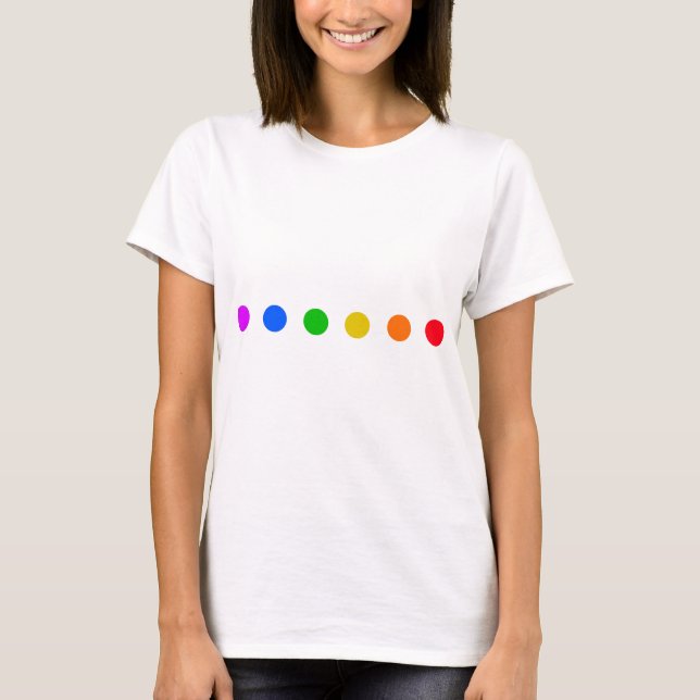 Camiseta Puntos Arcoíris (Anverso)
