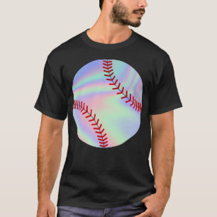 Camiseta puntos de béisbol holográficos