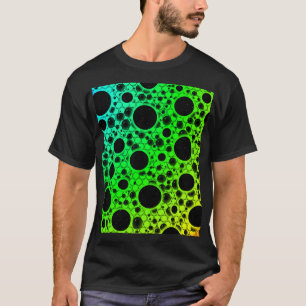 Camiseta Puntos de burbuja espacial - Arcoiris BCGYR