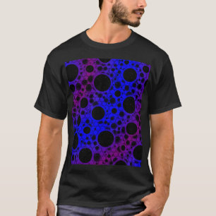 Camiseta Puntos de burbuja espacial - Azul/Púrpura