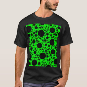 Camiseta Puntos de burbuja espacial - Verde