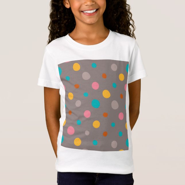 Camiseta Puntos de color de agua multicolor 3 (Anverso)