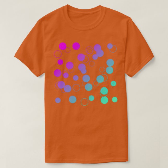 Camiseta Puntos de degradado de sirena (Diseño del anverso)