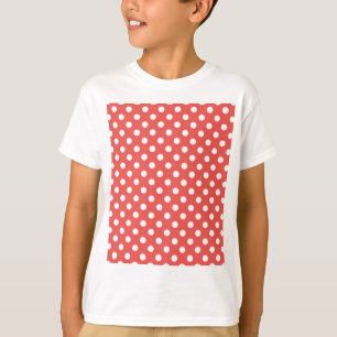 Camiseta Puntos de Polka Rojo y Blanco
