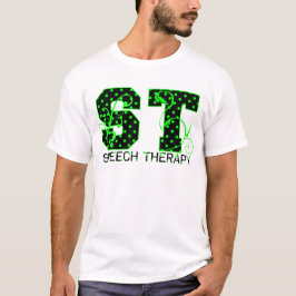 Camiseta puntos de polka verde y negro