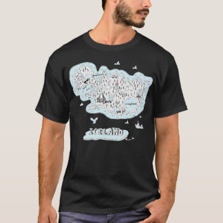 Camiseta Puntos de referencia de Islandia