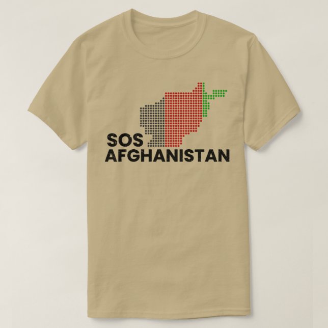 Camiseta Puntos SOS afganistán (Diseño del anverso)