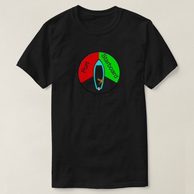 Camiseta Puntos Starboard de navegación (Diseño del anverso)