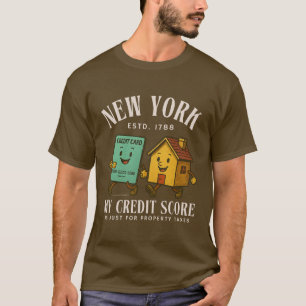 Camiseta Puntuación de crédito de Nueva York