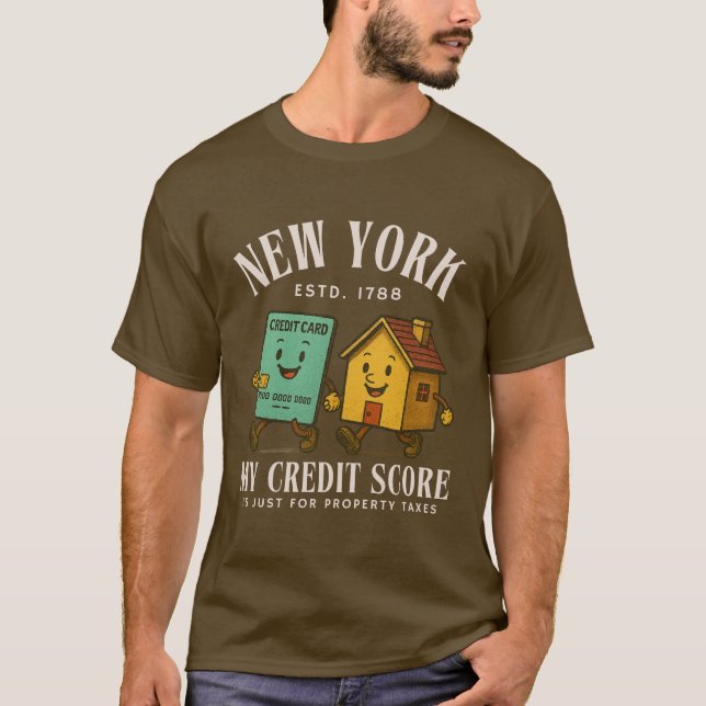 Camiseta Puntuación de crédito de Nueva York (Anverso)