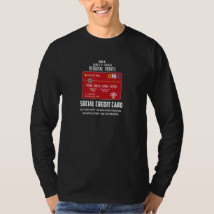 Camiseta Puntuación de Crédito Social Bueno Malo Sistema de