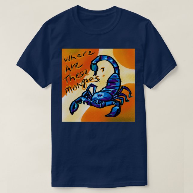 Camiseta Puntuación de Pupok ¿Dónde están estos mangos? (Diseño del anverso)