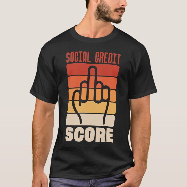 Camiseta Puntuación del crédito social (Anverso)
