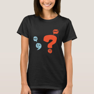 Camiseta Puntuación Diseño del profesor de gramática espera