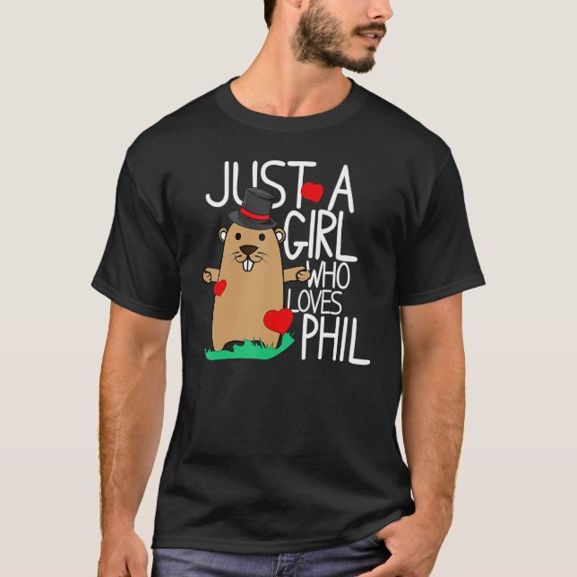 Camiseta Punxsy Phil's Cute Groundhog Day Holiday Design fo (Anverso)