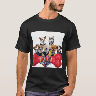 Camiseta Pup Academy Mostrar tarjeta de saludo